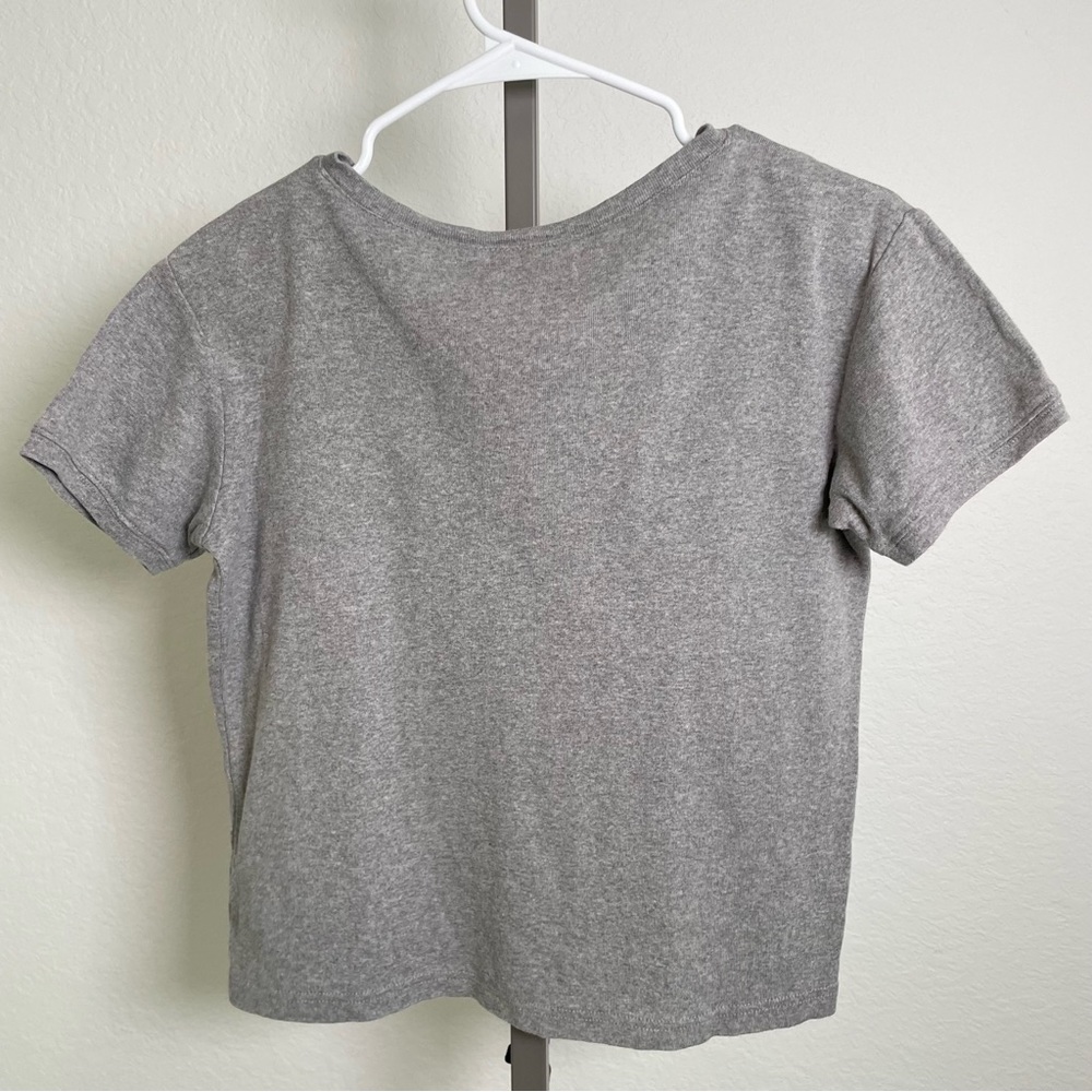 Walt Disney World Vintage Y2K Grey V-Neck Short Sleeve Top Size Small - Picture 9 of 11